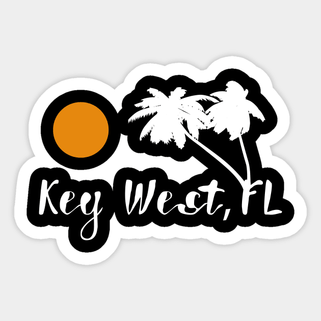 Key West,FL' Awesome Vacation Florida Sticker by ourwackyhome